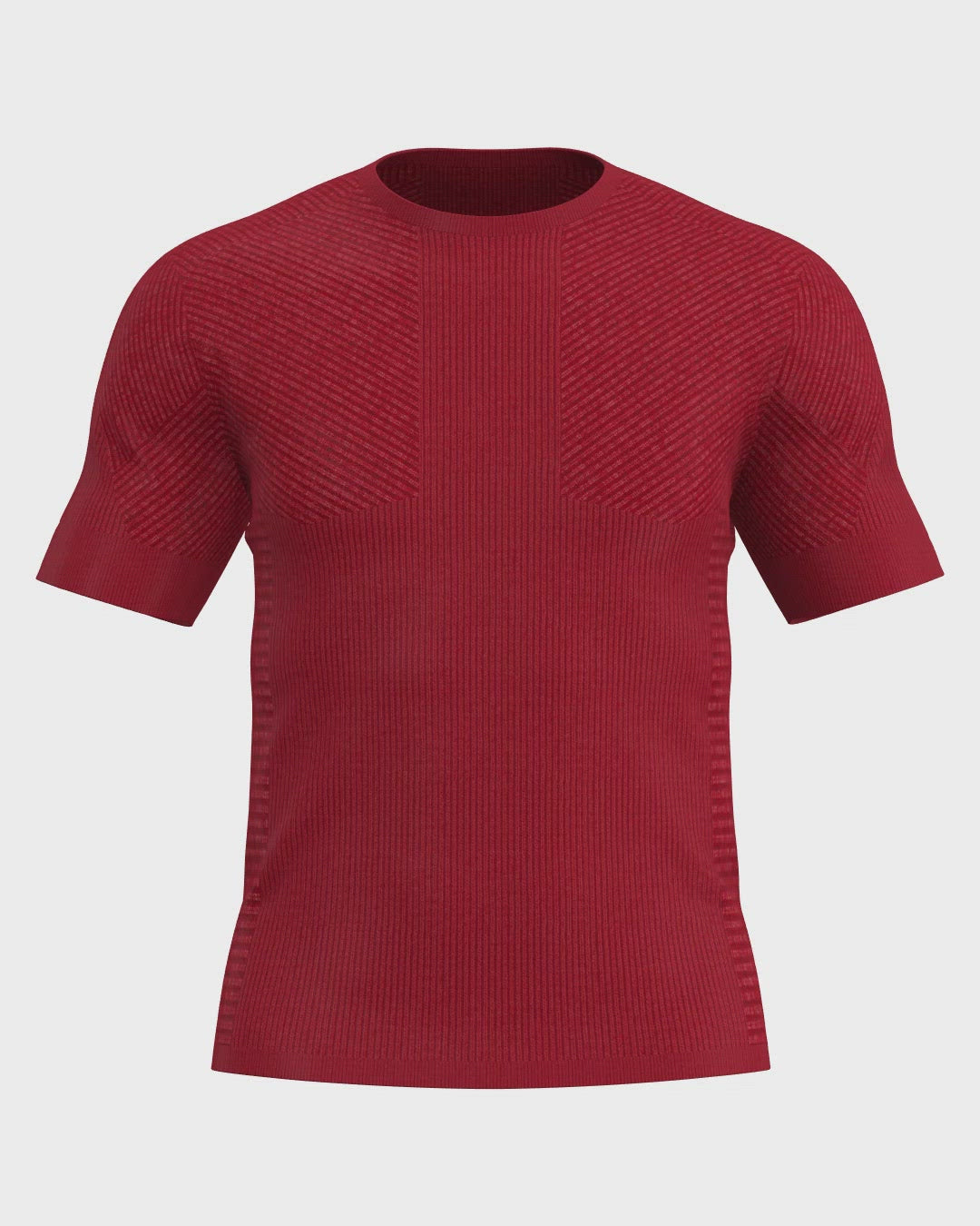 Red knit hot sale shirt